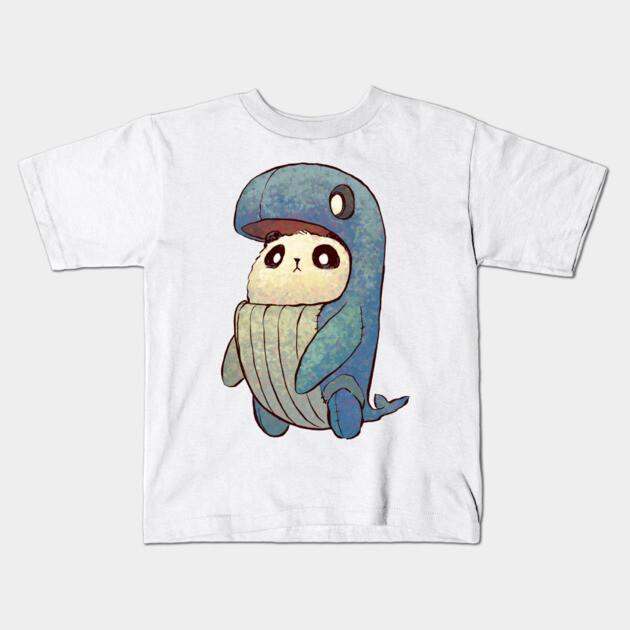 Boys Girls Soft Cotton Graphic Tees Baleen Panda Breathable Daily School Wear Kids T-Shirts