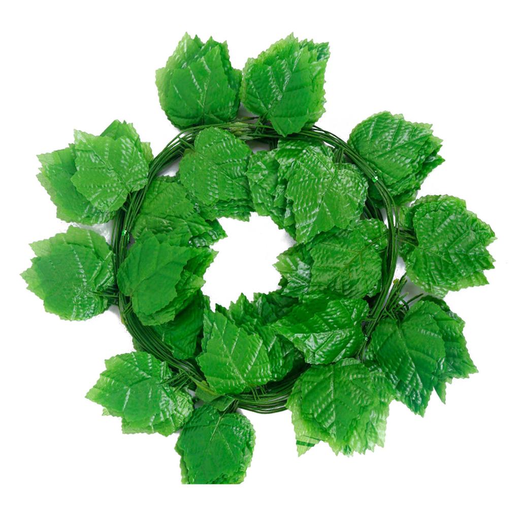 Versatile Ivy Leaf Garland Silk+Plastic Material Fake Vines for Swings, Balconies, and Wall Hangings