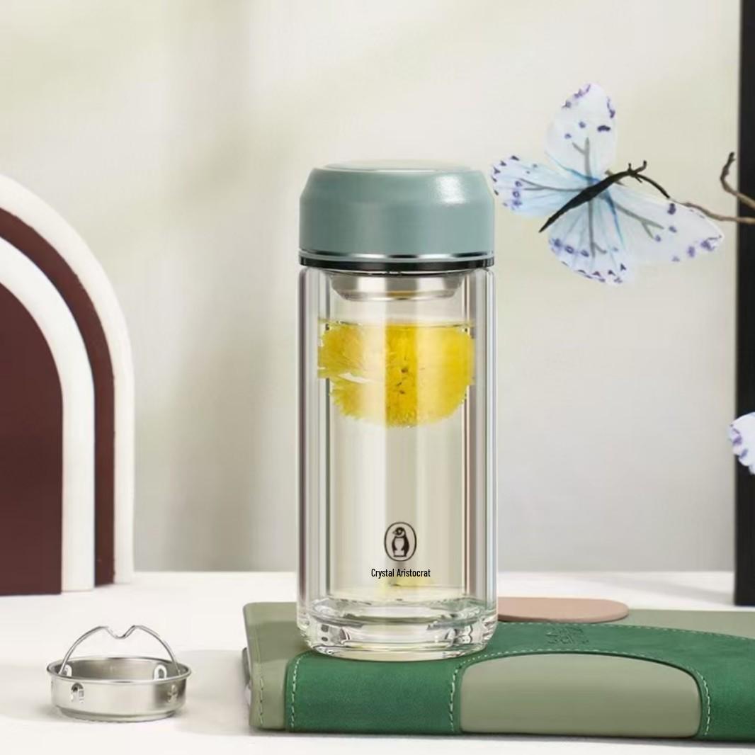 

Crystal Noble J2006 Women s Fashion Portable Tea Glass - Small Capacity Gift Cup with Custom Printing 140ml синий