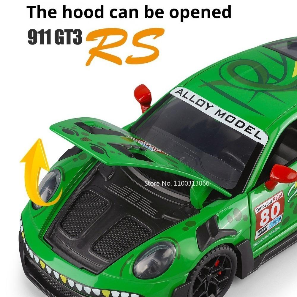 1:32 911 Gt3 Rs Panamera Racing Car Toy Models Alloy Diecast Doors Opened Exquisite Interior Pull Back Ornament Sports Cars Gift