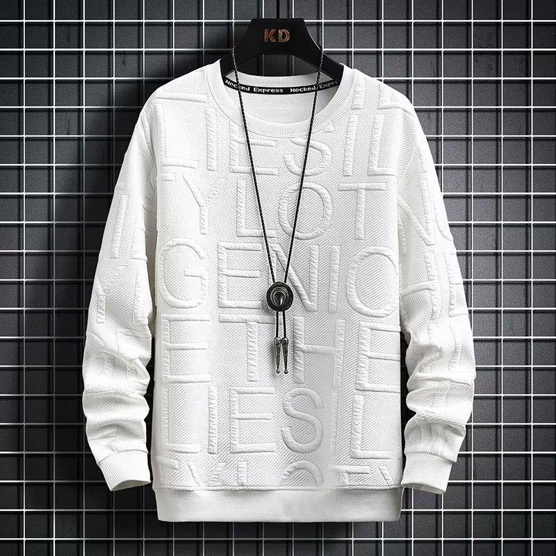 2025 Spring/Autumn High Street Fashion Men s Loose Letter Hoodie - Trendy American Style Long Sleeve 5XL