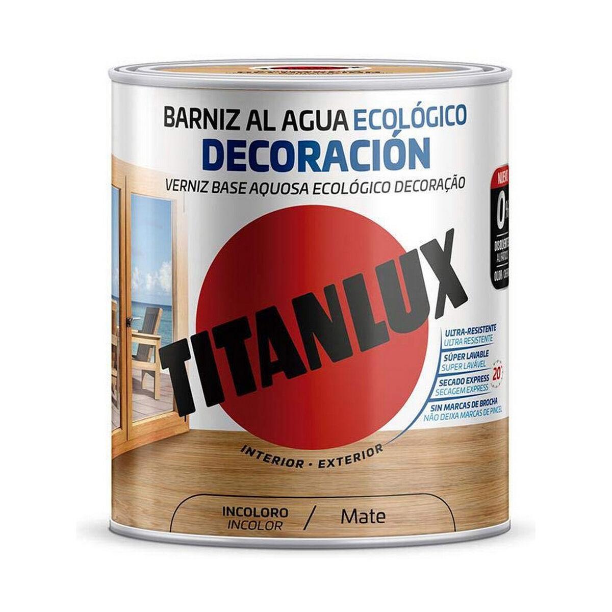 

Лак на водной основе Titanlux m22100014 Экологический 250 мл Бесцветный Матовый