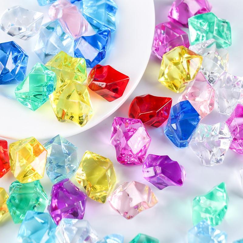 Acrylic Simulation Transparent Crushed Ice Stones Colorful Crystal Fish Tank Landscape Decor Materials DIY Handmade Accessories