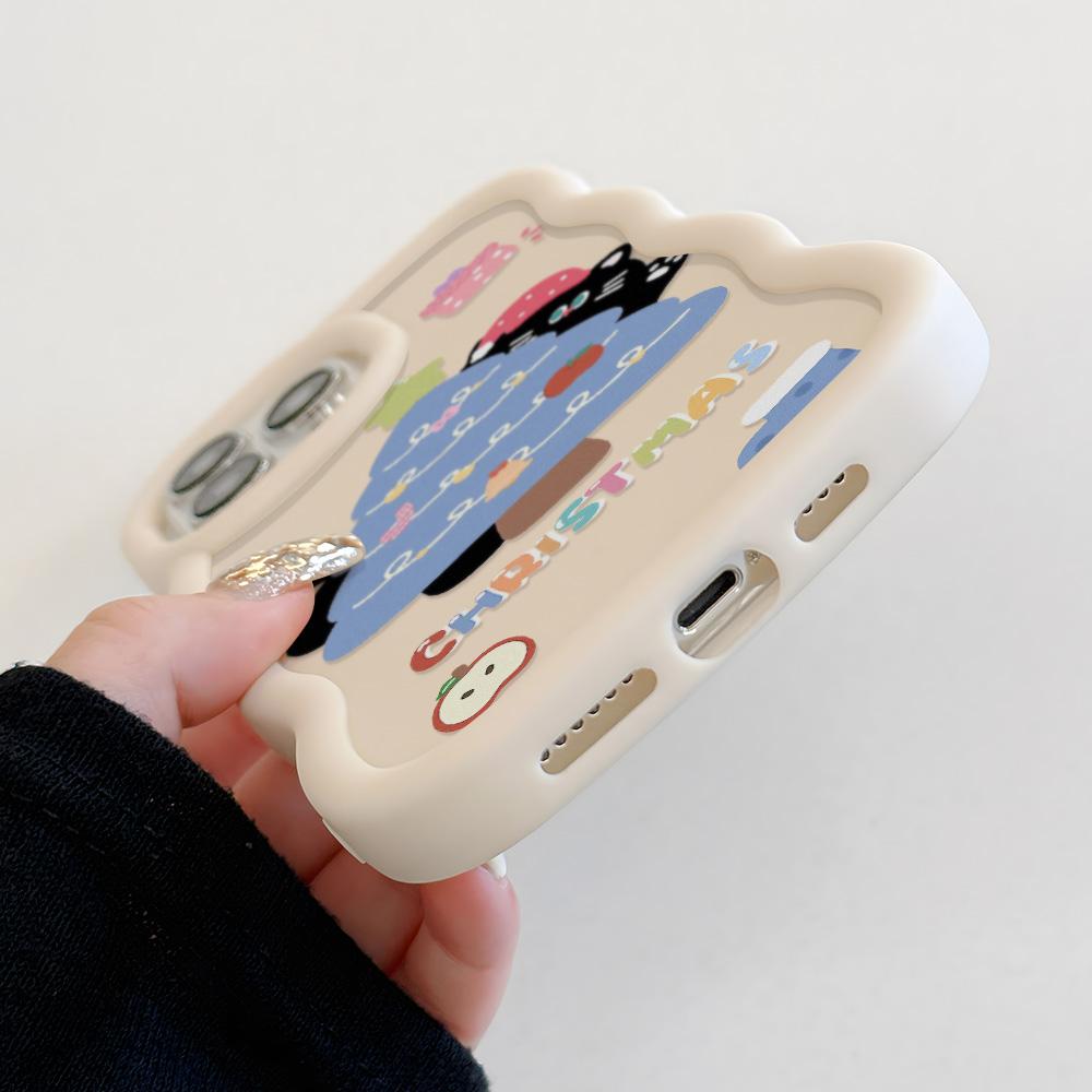 Mobile Phone Cases for iPhone 11 13 XR 15 Pro Max 12 14 Pro Max Case iPhone 16 7 Plus 8 Plus XS Max 15 Plus Macaron Cartoon Cute Anti-fall Waterproof