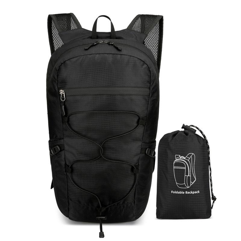 Lightweight Waterproof Folding Backpack for Outdoor Activities - Double Shoulder, Large Capacity