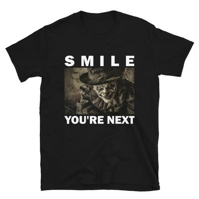 La Tua Prossima Spaventosa Maglietta Vintage Horror Clown a Maniche Corte Unisex, Halloween