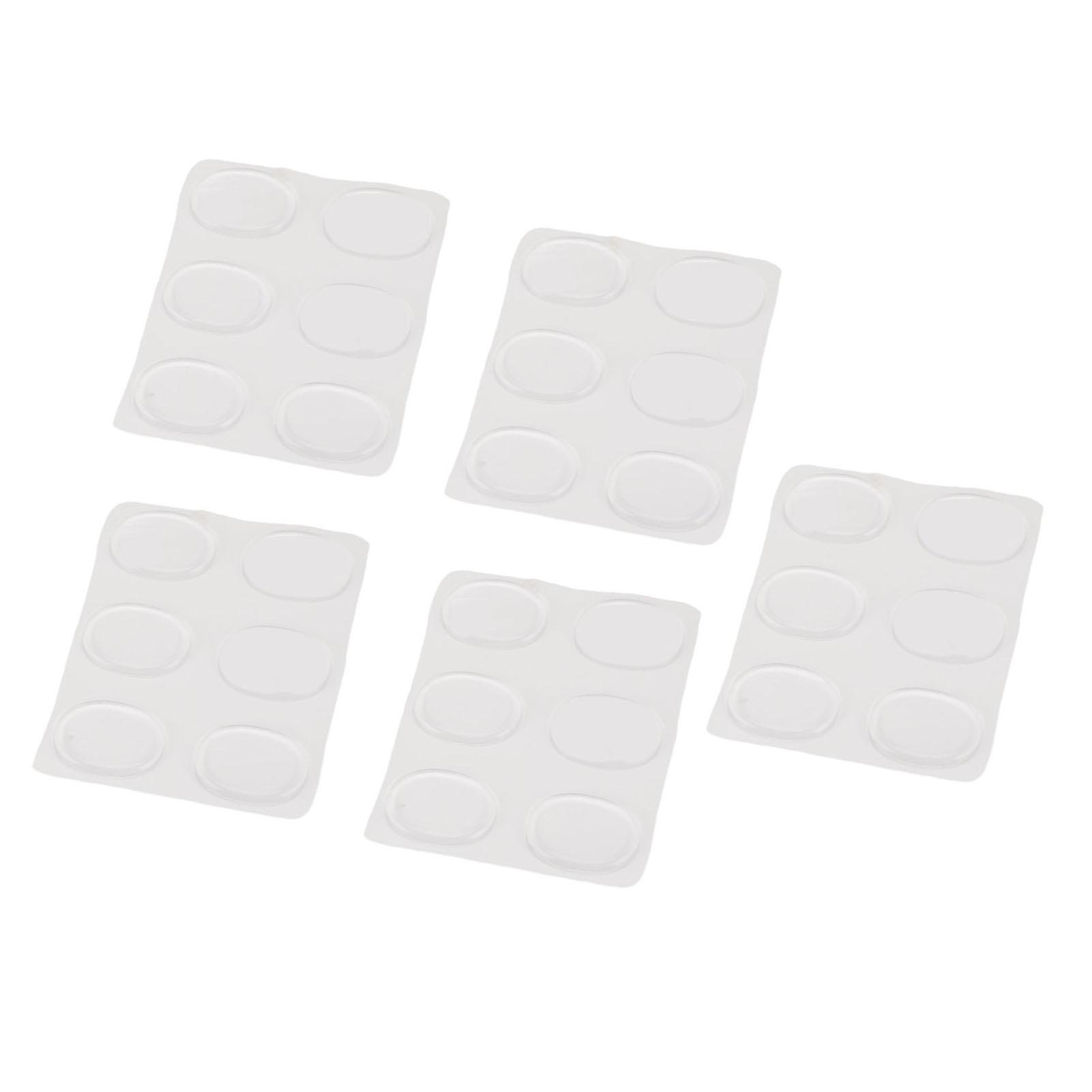 30 Pcs   Gel Pad Self Adhesive Soft Silicone Muffling Gel Pads   Dampeners for   Control