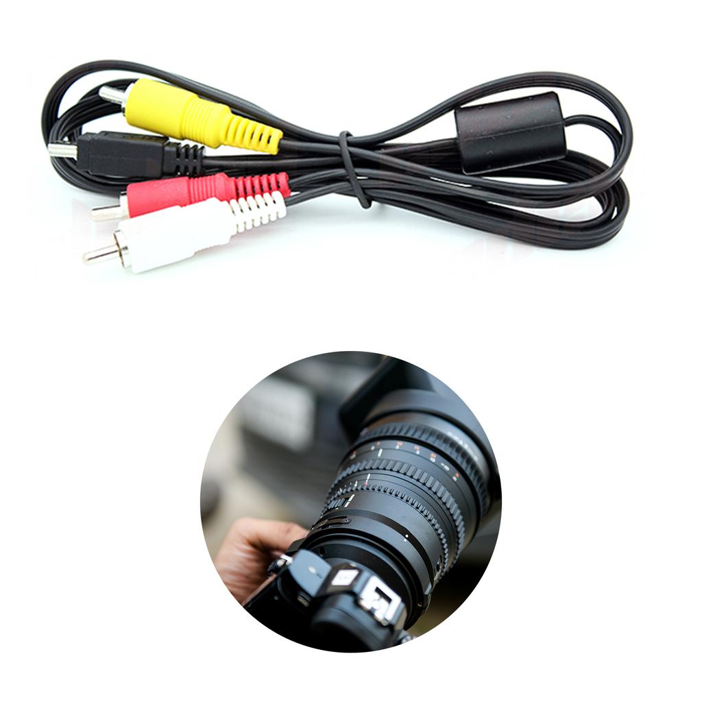High Quality Mini USB To 3 RCA Cable for EOS 1D 1D X 500D 550D 5D Mark III 600D 60D 650D 700D 7D and More