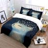 Celestial Cat Art Three-Piece Set Soft Comfortable Duvet Cover Bedding Set Included 1*Duvet Cover & 2*Pillowcases Gift