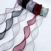 Iridescent Pearl Wave Silk Ribbon: Fishtail Yarn for Floral Arrangements & Decorations