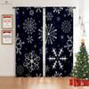 Christmas Decoration Curtains, Snowflake, Christmas Tree, Blackout Curtains, Bedroom, Living Room, Study, 2Pcs