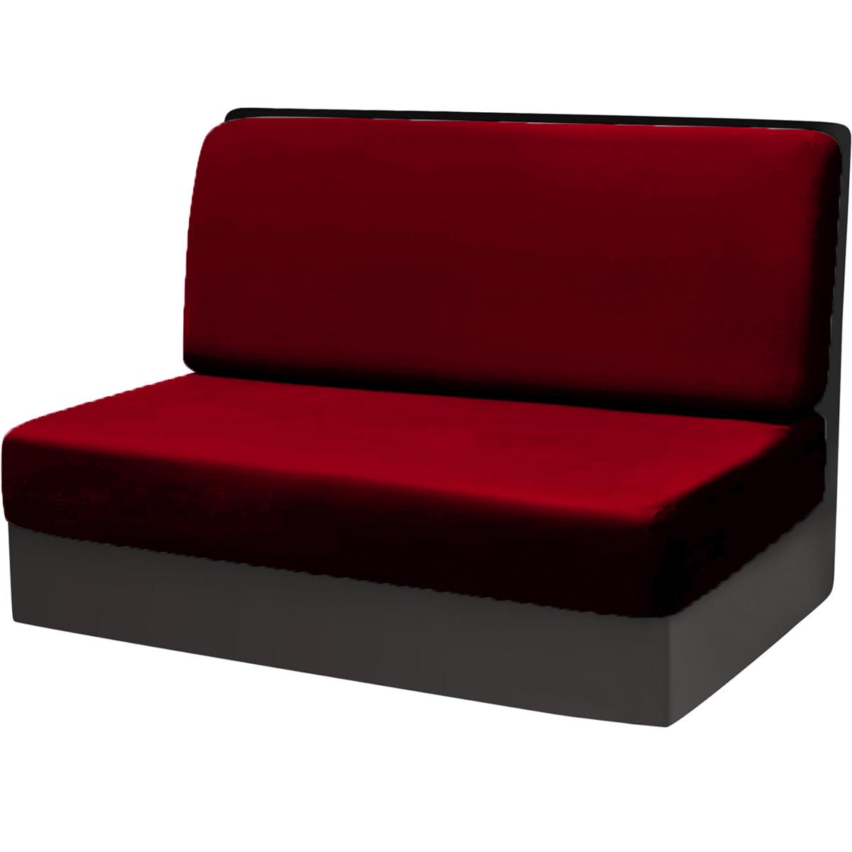 

Бархатные чехлы для обеденной зоны на колесах, эластичные чехлы для кемперов, моющиеся чехлы на диван для путешествий, прицепа бордовый