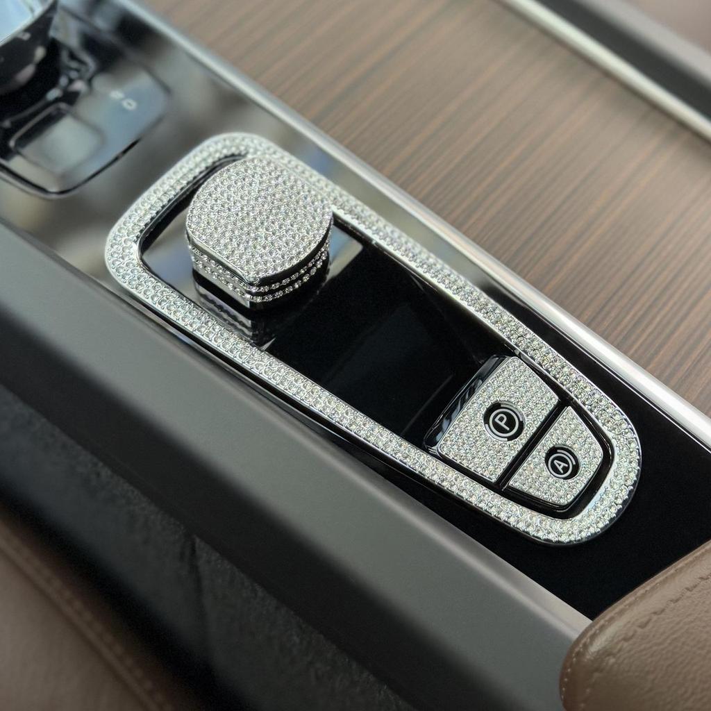 Volvo XC60/XC90/S90/S60/V90/V60 Diamond Center Console Start Button & Gear Shift Frame Decor