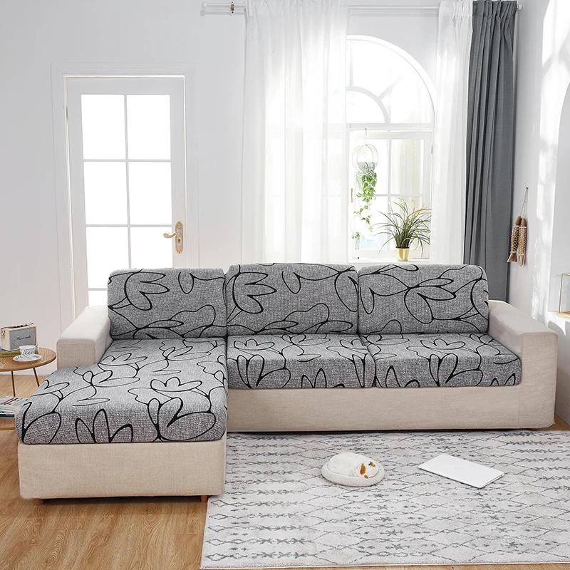 Elastic Sofa Cushion Cover Anti-Dust Sofa Cover For Living Room Pets Kids Seat Cover Chaise Longue Corner L Shape Sofa Slipcover