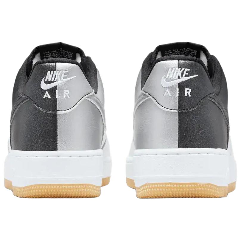 Nike Air Force 1 Low 07 LV8 White Black Metallic Silver Unisex Sneakers Summit-White Gum-Yellow IB6847-100