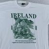 Vintage Ireland Shirt Mens M/L Shamrock Cottage Graphic Made USA 90s
