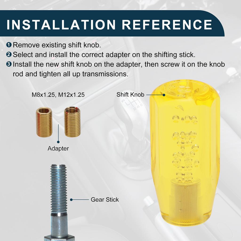 TUCKBOLD 10cm Durable Car Shift Knob | Universal Car and Manual Car Auto Shifter