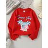 European sizes Girls' Crewneck Sweatshirt Summer Vibes Palm Trees Flowers Sunset, Soft Comfy Sportswear for Teens