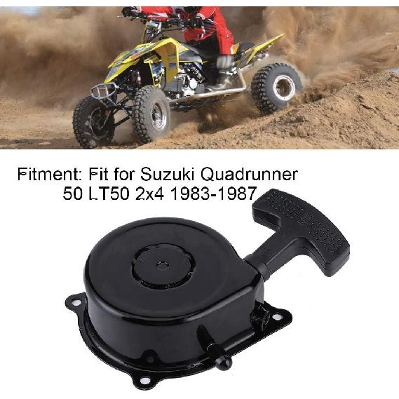 Pull Starter, Replacement Pull Starter, Starter Assembly Fit for Suzuki Quadrunner 50 LT50 2x4 1983 1987, ATV Accessory