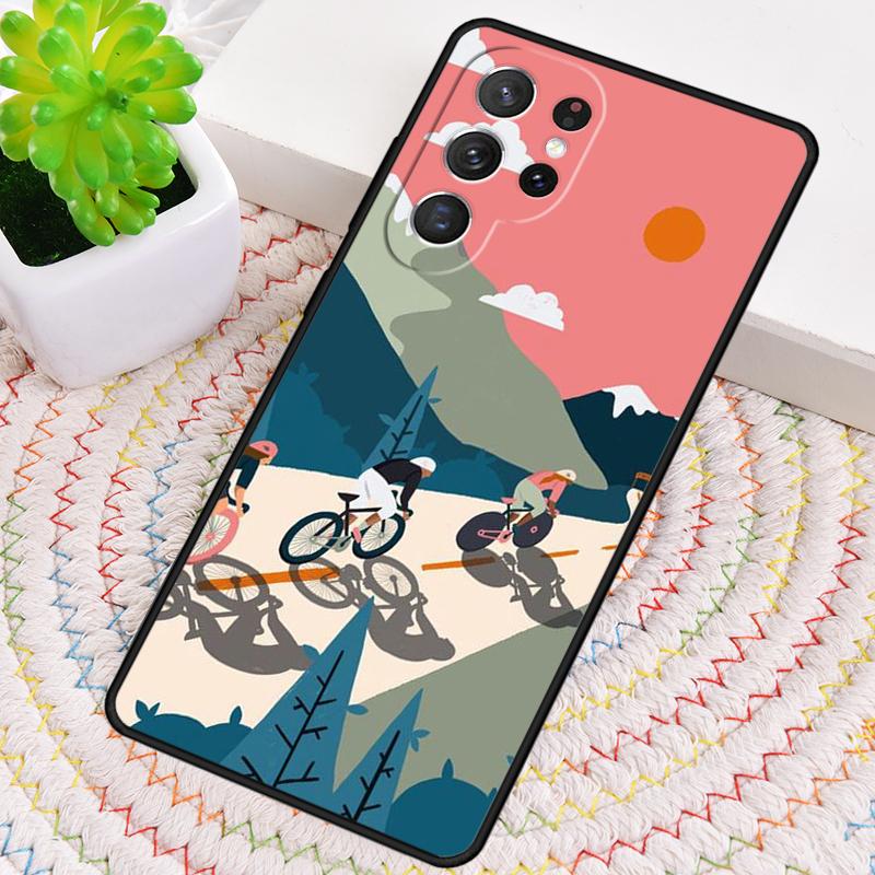 Bike Bicycle Cycling Phone Case for Samsung Galaxy Note 10 Pro S26 Ultra S23 S24 FE S25 S21 S22 PLUS Shockproof Cove