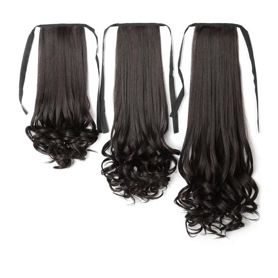 Ponytail Wig Pear Flower Band Hair Extension Long High Temperature Fiber Ponytail Hair for Women