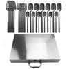 24Pcs Dinnerware Set 304 Stainless Steel Knife Fork Coffee Spoon Wedding Party Travel Home Luxury Silverware Cutlery Set With Silver Gift Box