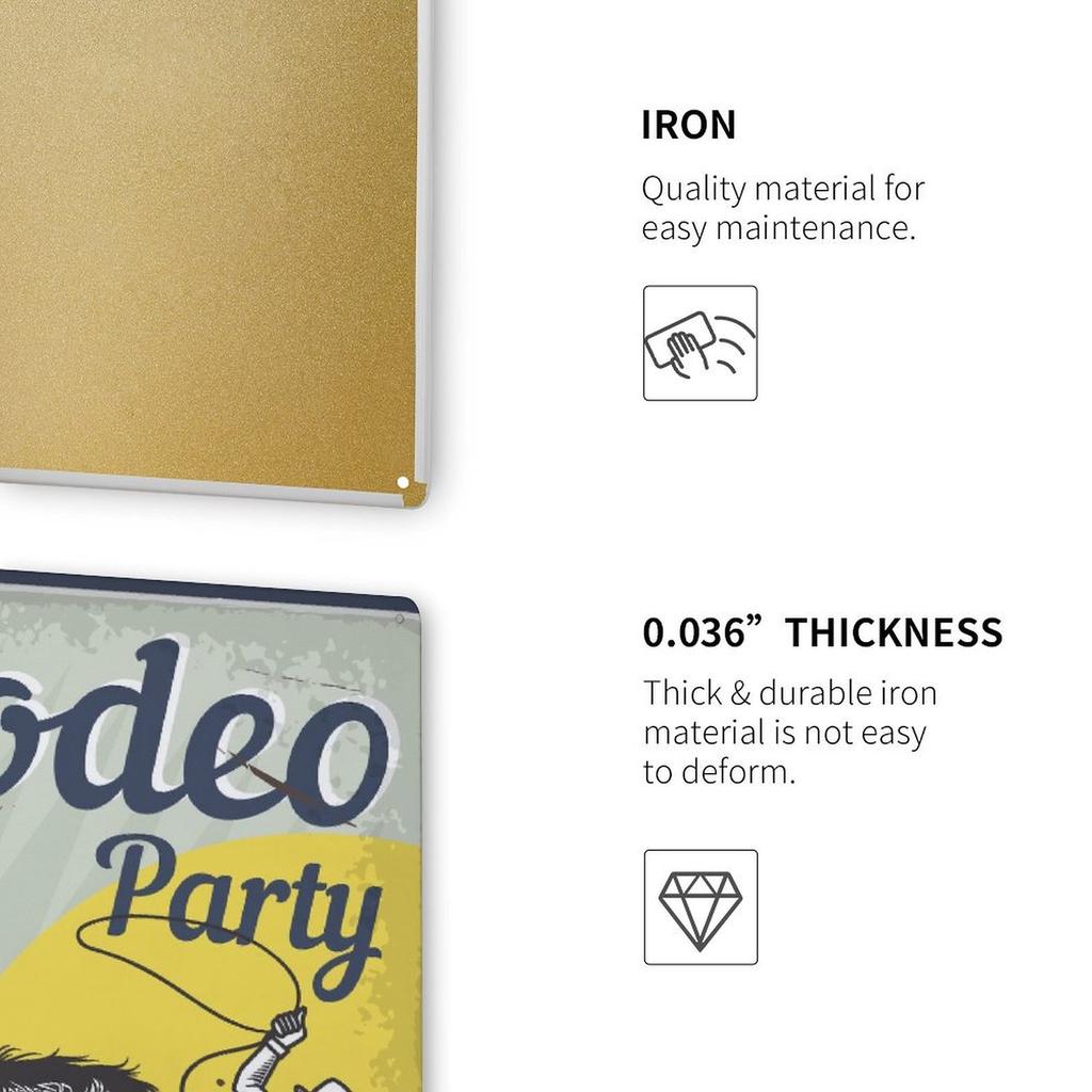 1 Pack Industrial Metal Sign with Weathered Rusted Look for Home Café Garage Decor, Offered In 20x30cm or 30x40cm Sizes