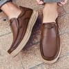 Genuine Leather Mens Shoes Brand Men Casual Shoes Slip On Loafers Flats Soft Oxford Shoes Top Quality Outdoor Shoes Men Sneakers