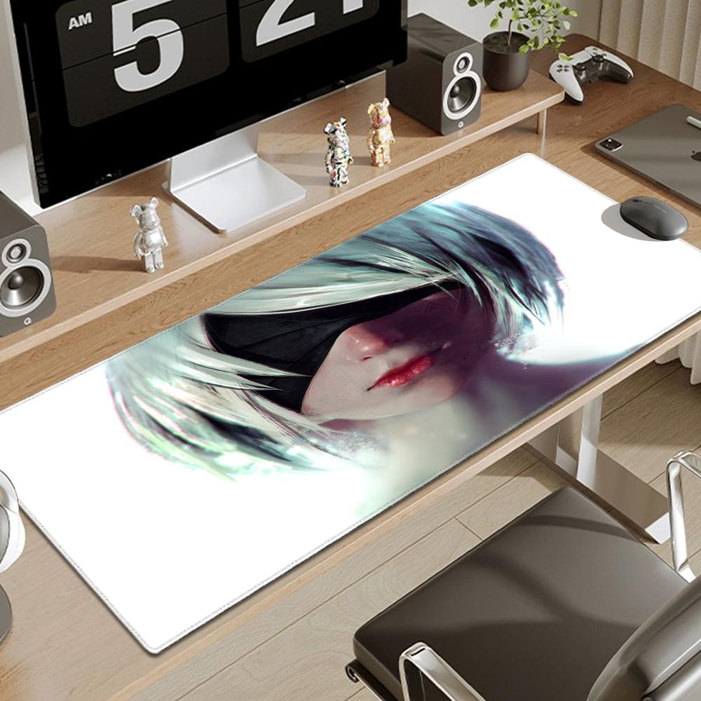 Game Nierautomata 2b Mouse Pad Large Rubber Tablepad Pc Game Mousepad Laptop Deskmat Xxl Nonslip Computer Keyboard Mouse Mat