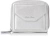 Legato Largo Lineare LJ-V0052 Women's Silver Folding Wallet with Multiple Storage