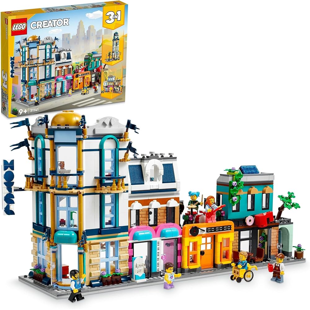 

LEGO Creator Expert 31141 Main Street Building Set Toy for Kids Ages 9-11, Construction Blocks for Boys and Girls