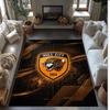Tappeto in Velluto di Cristallo con Stampa Calcio Hull City, Comodo Assorbente d'Acqua Antiscivolo Tappeto per Pavimento Interno