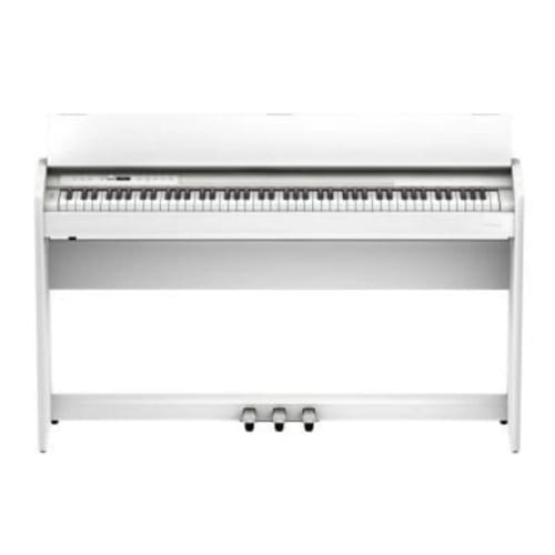 ROLAND F-701 Digital Piano (88-Key, Adjustable Height, White, White) with Standard Warranty and Soundproofing Mat. Assembly and Installation Included.