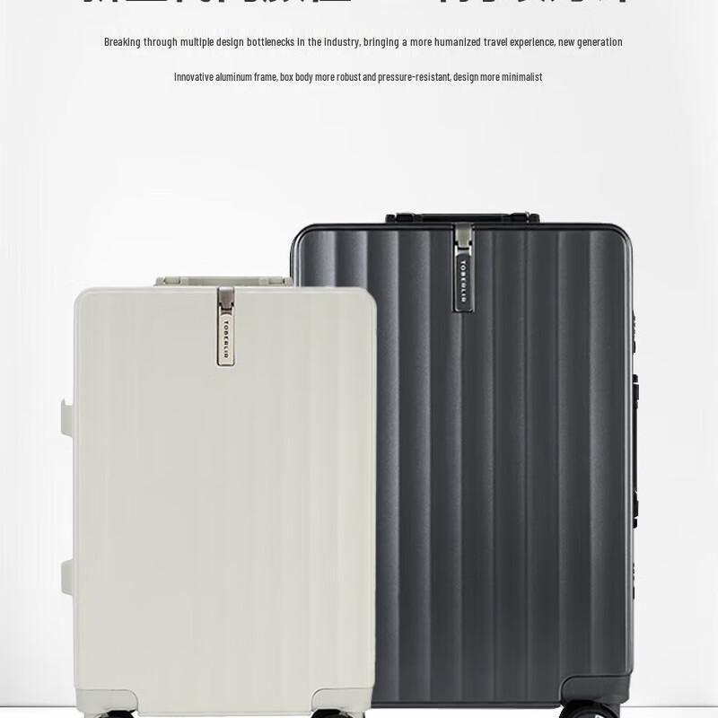TOBERLIR 20-inch Aluminum Frame Spinner Luggage