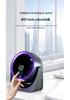 Compact USB Charging Desktop Fan with Digital Display and Wall-Mount Option