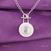 Oval Rainbow Moonstone Gemstone 925 Silver Engagement Gift Boho Pendant Jewelry PP-57-25