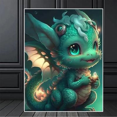 Diamant Malerei Drachen Baby Neue Ankunft 2023 Diamant Stickerei Cartoon 5d Mosaik Bild Voll Bohrer Quadrat Runde Handwerk