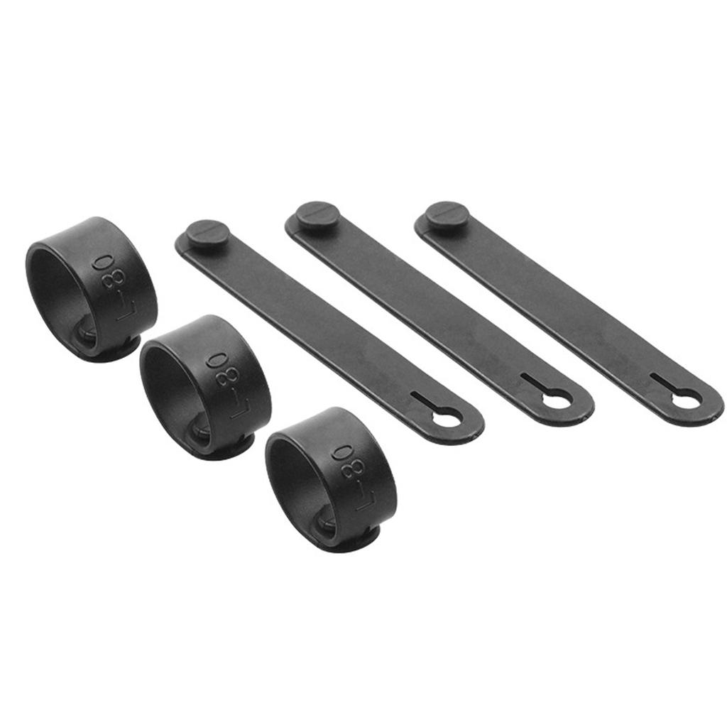 Rubberized Anti Slip Cable Ties With Double Locking Clips Secure Motorcycle Electric Vehicle Wiring Harness Vibration Proof