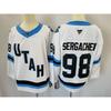 Mens NHL Team USA Hockey Jersey Premium Embroidered Retro Style Long Sleeve Sport Shirt