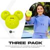 Franklin Sports X-40 Pickleball Balls, Outdoor Optic Yellow, USAPA Approved, US Open, Pack of 3 [Officially Imported from Japan]