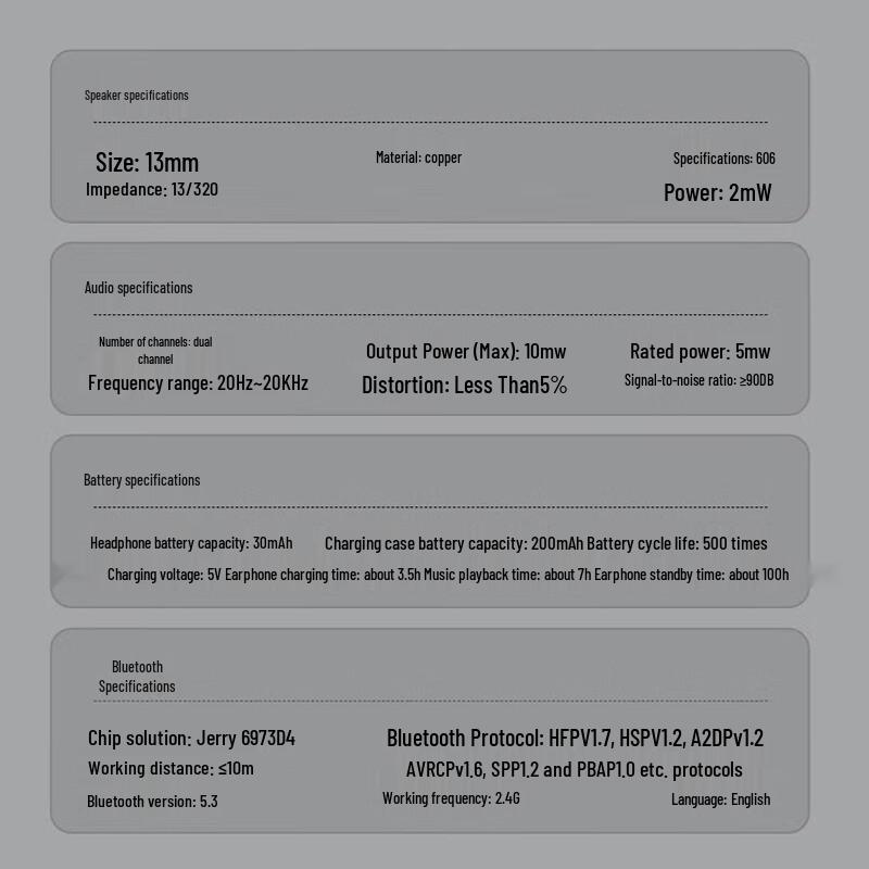 Bach John T40 Wireless Bluetooth In-Ear Earbuds