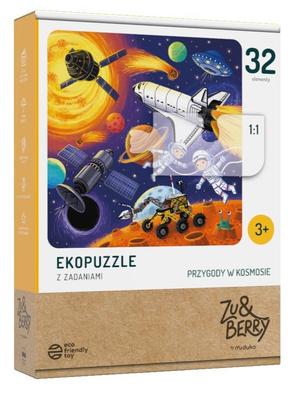 Adventures In Space. Eco-puzzle with Tasks