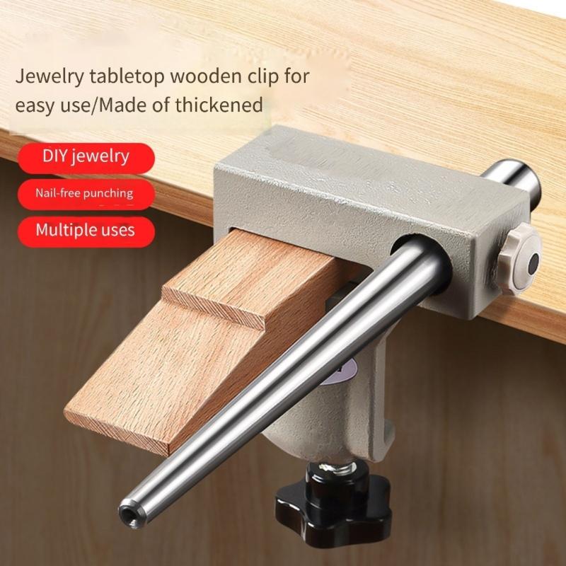 Multifunctional Wood Stainless Steel Jewelry Workbench Clamp Adjustable Holder Suitable for Adjustment and Repair