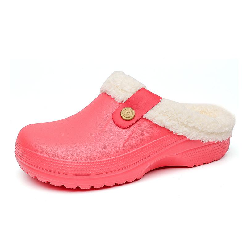Winter large size velvet cotton shoes new home indoor warm slippers couple men and women fashion trend cotton mop