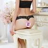 Original Single Solid Color Sexy Lace T-word Pants Pearl Massage Underwear Women's Transparent Seamless Sex Thong 2142