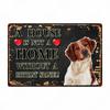 A House Is Not A Home Without A Dog Plaque, Vintage Metal Tin Signs, Bar, Cafe, Home Decor, Springer Spaniel, Wall Art Poster