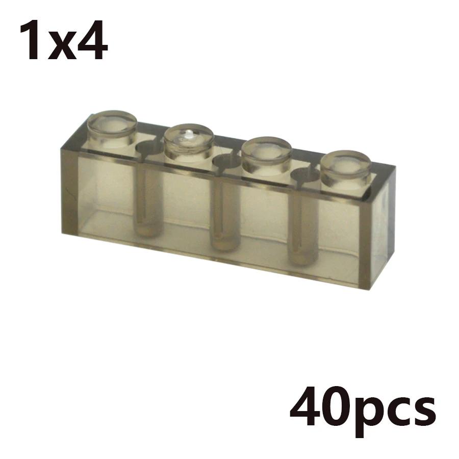 MOC Transparent Thick Building Blocks 1x1 1x2 2x2 2x4 Dots Clear Brick Figures Educational Creative Toy for Kid Compatible Brand