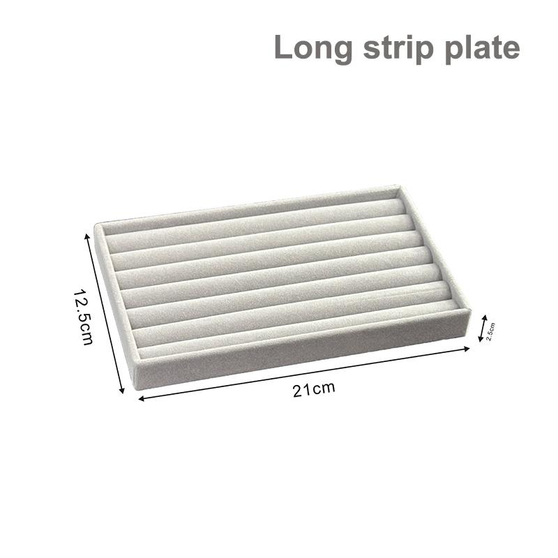 

Флокована підставка-дисплей для ювелірних виробів, піднос, стенд, різні стилі для намиста, браслета, сережок, органайзер для кілець A13