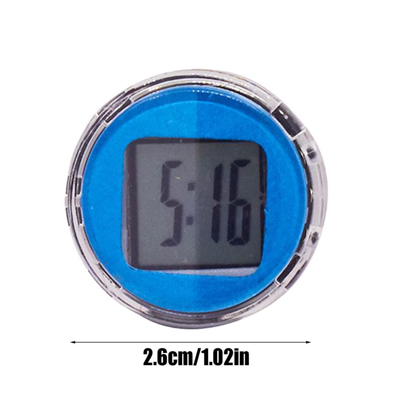 Clock for Car Dashboard Small Car Clock Digital Vent Watch Adhesive Dashboard Decoration Waterproof Automotive Watch for Home &