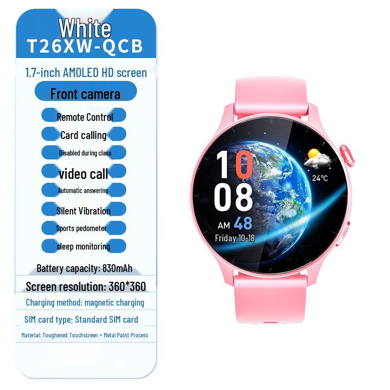 Middle School Student Smartwatch: Kids' Video, GPS, SIM Dual Call.